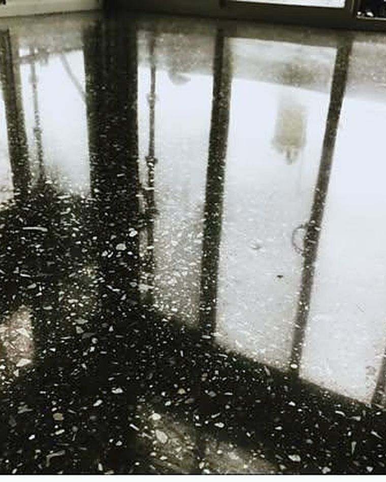 Reflective polished concrete warehouse floor