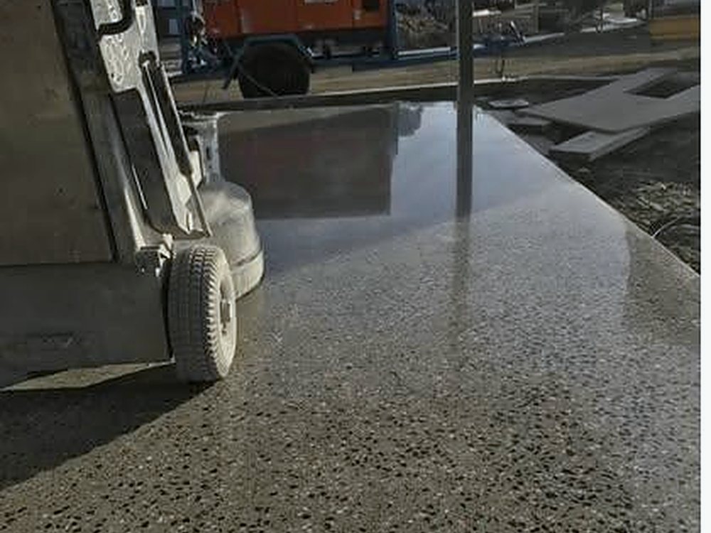 Ground and sealed concrete floor by CHA in Melbourne
